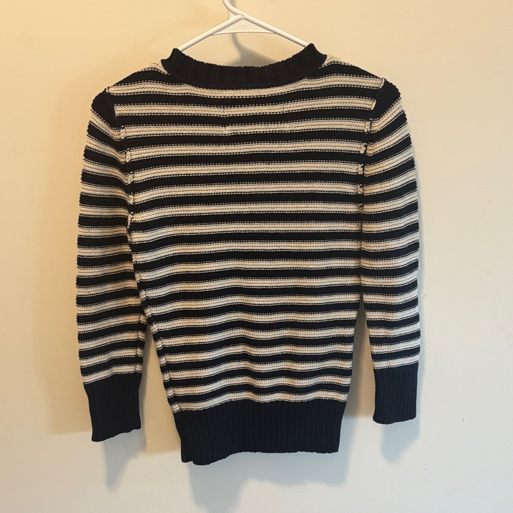 American Eagle Striped Navy and White Sweater - Picture 4 of 4